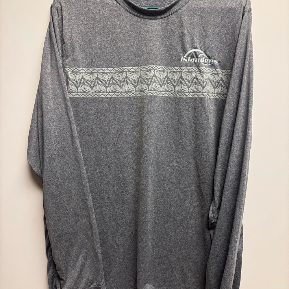 Islander‎ Charcoal Patterned Long Sleeve Shirt
